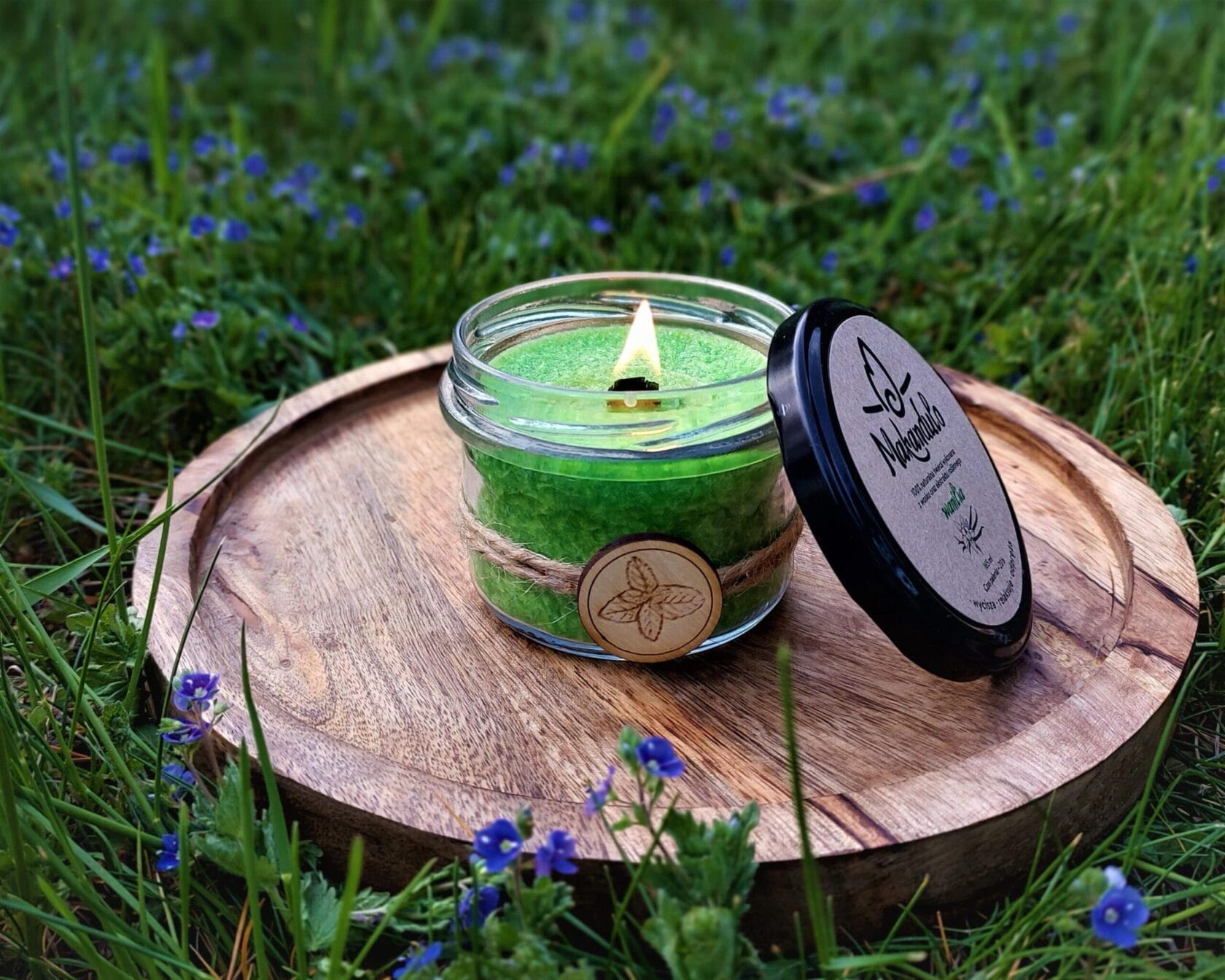 Świeca zapachowa z ekstraktem - Melisa 4 Świeca zapachowa z ekstraktem - Melisa - obrazek 4