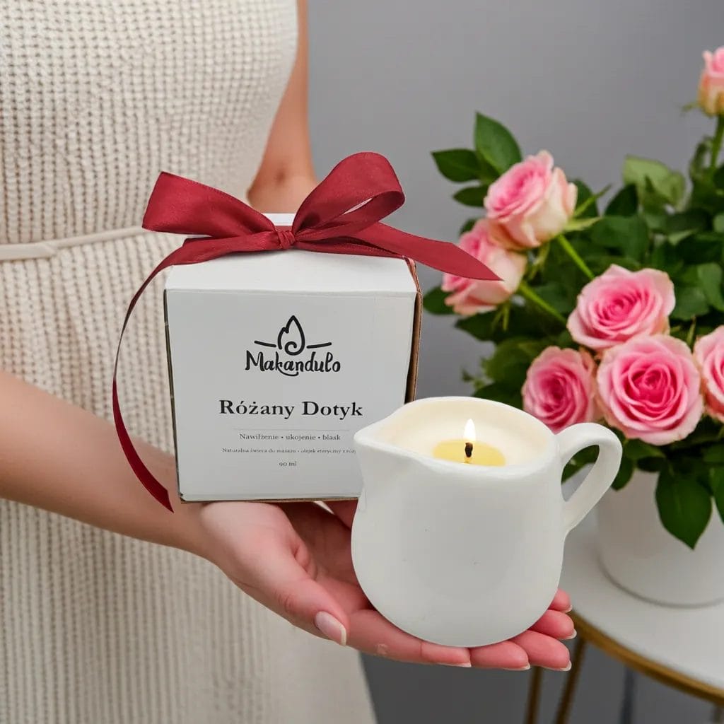 Świeca do masażu różana- Wygładzająca - Różany Dotyk 3 Świeca do masażu różana- Wygładzająca - Różany Dotyk - obrazek 3