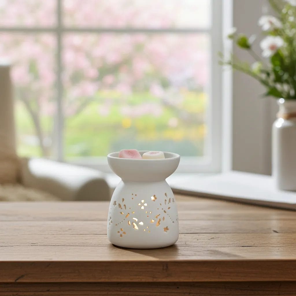 Kominek do wosku i olejków zapachowych – Ważka (biały) 4 Kominek do wosku i olejków zapachowych – Ważka (biały) - obrazek 4