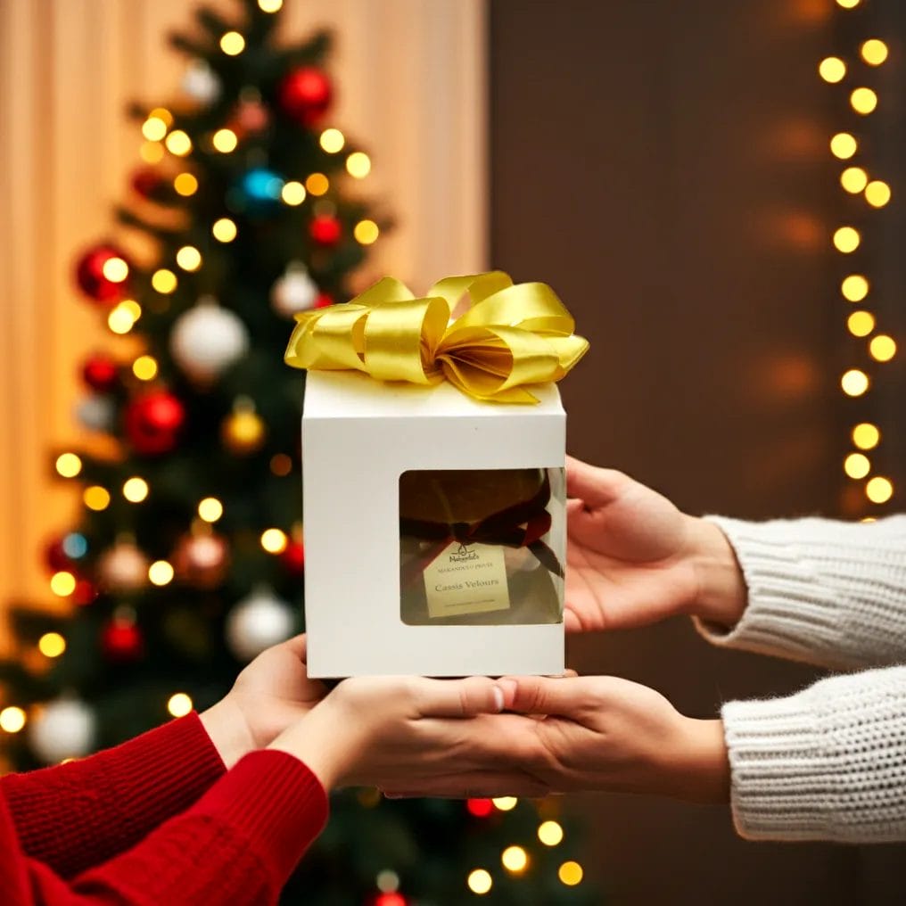 Świeca zapachowa czarna porzeczka premium – Cassis Velours (linia Privèe)| czarna porzeczka, irys| Makandulo 4 Idealny prezent pod choinkę - świeca zapachowa premium - Cassis Vwlours