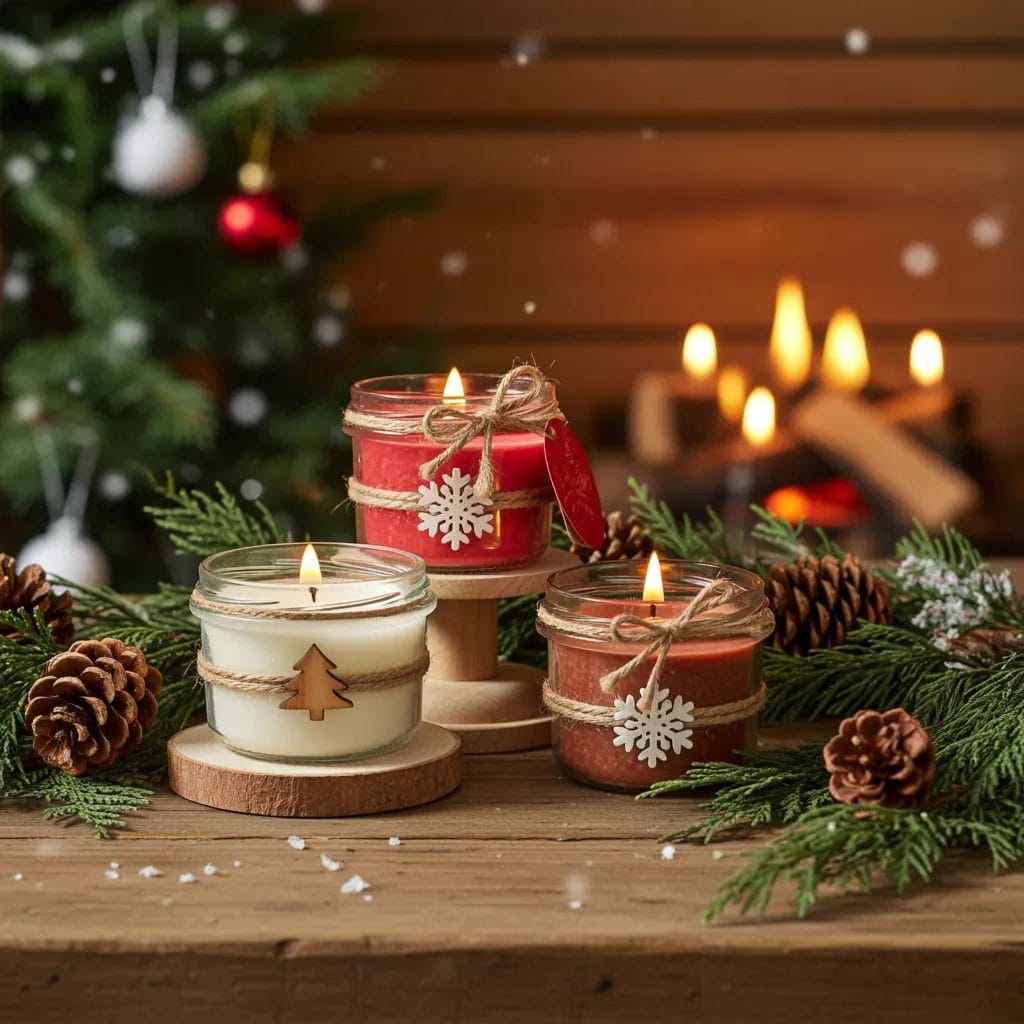 Świąteczny zestaw świec w skrzynce drewnianej - 3 świece Makandulo| Gotowy Prezent pod choinkę 5 Świąteczny zestaw świec w skrzynce drewnianej - 3 świece Makandulo| Gotowy Prezent pod choinkę - obrazek 5